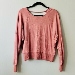 Express Long Sleeve Open Back Tee Shirt